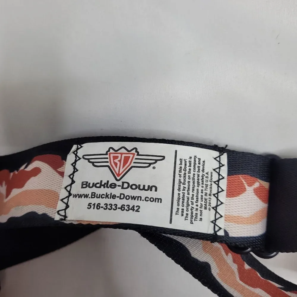 BUCKLE‎ DOWN bacon belt webbing seatbelt regular size unisex